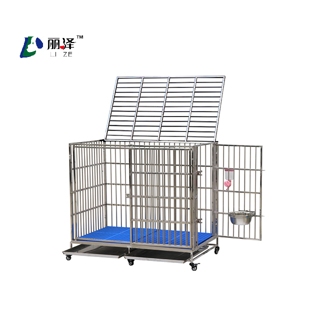 不锈钢移门宠物笼